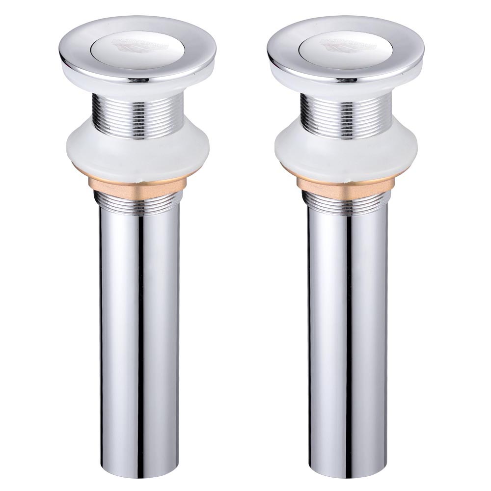 Aquaterior 2 Pack 1 3/8" Bathroom Faucet Vessel Pop Up Drain Non
