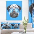 thumbnail image 1 of Pug Dog with Mirror Sunglasses - Animal Canvas Art Print, 1 of 3