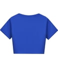 thumbnail image 4 of UACY Girls Summer Shorts Set, 2-Piece Outfit with Crop Top and Elastic Waist Shorts, Casual Activewear for Kids and Teens (Dark Blue, 7-8 Years), 4 of 4