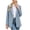 Light Blue, variant on Xinsrenus Women’s Loose Suit Jacket Basic Solid Color Lapel Button front Blazer Versatile Business Work Uniform