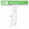 thumbnail image 3 of Disposable Clear Plastic Buffet Serving Tongs 7 inch, Serving Utensil Tongs, Appetizer Tongs, Heavy Duty Clear Kitchen Tongs, Small Ice Tongs, Catering, Appetizers, Desserts, Cakes, Salads (144), 3 of 8