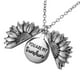 thumbnail image 1 of Guardurnaity Collar de girasol ampliamente aplicable, colgante de letras de doble capa, suministros para niñas, joyería cúbica de eslabones de Ropa, zapatos y accesorios Miscelánea Oro rosa, 1 of 6