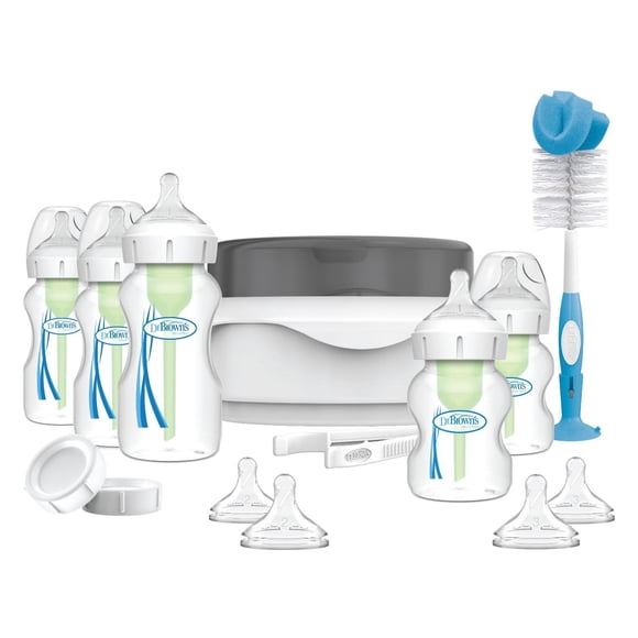 Kit Biberones Anticólicos+Cepillo+Esterilizador Dr. Brown's