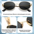 thumbnail image 4 of Lentes de sol ovalados polarizados Dollger retro para mujer UV400, 4 of 7