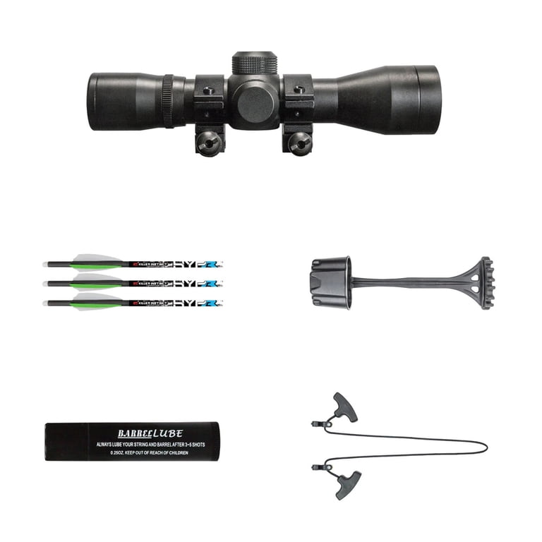 Killer Instinct Burner 415 Crossbow Bow Archery Pro Package with 3