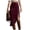 A02-Wine, variant on Western Skirts for Women Tassel Suede High Slit Skirts Wrap Bodycon Midi Skirts Boho Skirt for Women Wine,M