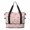 French Bulldog and Hearts Pink Pattern, variant on Maltese and Dog Paw Print Red Expandable Travel Tote Bag, Work Shopping Tote with Dry Wet Pockets, Expandable Bottom Gift Ideas for Work Shopping Travel