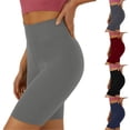 thumbnail image 2 of Kcolen Women's Biker Shorts No Front Seam, Women Shapewear Tummy Control High Waisted Soft Volleyball Yoga Workout Gym Shorts, 2 of 5