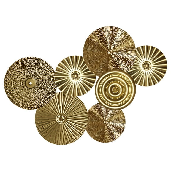 YuYiSan 1 Set Metal Circle Wall Art Hanging Sculpture Decor Wall Decor for Living Room Bedroom
