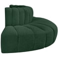 thumbnail image 6 of Meridian Furniture Arc Green Boucle Fabric Modular Sectional, 6 of 7