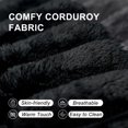 thumbnail image 5 of Oversized Chaise Lounge Chair Indoor, 68" Upholstered Cloud Sofa Bed, Fluffy Plush Sleeper Couch, Comfy Reading Chair for Living Room (Black), 5 of 7