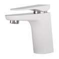 thumbnail image 2 of DAX Brass Single Handle Bathroom Faucet, White, 2 of 5