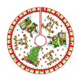 thumbnail image 4 of Falda para árbol de Navidad, redonda, rústica, base para tapete de árbol de Navidad Estilo F, 4 of 9