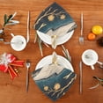 thumbnail image 4 of Napkin Satin Napkin 20*20Inchx4 Kitchen Towel Dinner Plate Towel Decorative Towel Napkin Tea Towel Suitable For Kitchen Table Little Painted Christmas Deer, 4 of 8