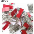 thumbnail image 1 of 70 clips adhesivos para cables, bridas autoadhesivas, clip para ordenar cables eléctricos, soporte organizador de cables para TV/coche/PC/oficina/hogar, transparente 7HH8Q, 1 of 5