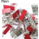 thumbnail image 1 of 70 clips adhesivos para cables, bridas autoadhesivas, clip para ordenar cables eléctricos, soporte organizador de cables para TV/coche/PC/oficina/hogar, transparente 7HH8Q, 1 of 5