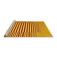 thumbnail image 2 of Ahgly Company Machine Washable Indoor Square Abstract Yellow Contemporary Area Rugs, 7' Square, 2 of 4