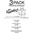 thumbnail image 3 of Set lentes de lectura Sersun 3PACK lectura geniuses +3.0 Unisex, 3 of 3