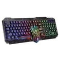 thumbnail image 2 of sweethay Juego de ratón y teclado K620 para juegos, retroiluminación LED con grietas, 104 teclas, Kit de ratón de teclado ajustable con cable Juegos de teclado y mouse para computadora D620, 2 of 6