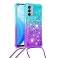 thumbnail image 2 of Funda para OnePlus Nord N200 5G Brillantina Líquida Divertida Reluciente y con Cristales en Movimiento Cuerpo Cruzado con Cordón Ajustable, 2 of 5