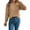 Z03 Khaki, variant on JUjie Halloween Sweater Plus Size Womens Striped Crew Neck Knit Pullover Sweaters Ruffled Long Sleeve Tops Z03 Khaki S
