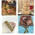 thumbnail image 4 of IDONGCAI Golden Lace Trim Vintage Crochet Ribbon Craft Golden Lace for Sewing, Gift Package Wrapping, Bridal Wedding Decoration, Scrapbooking Supplies, 4 of 5