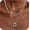 Silver-02, variant on Layered Necklaces for Women, Silver Plated Stackable Stack Choker Necklaces for Women Trendy Layering Circle Pendant Chain Necklace Set Jewelry for Women
