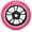 Pink and Black, variant on Envy 100mm Wheels Pink and Black