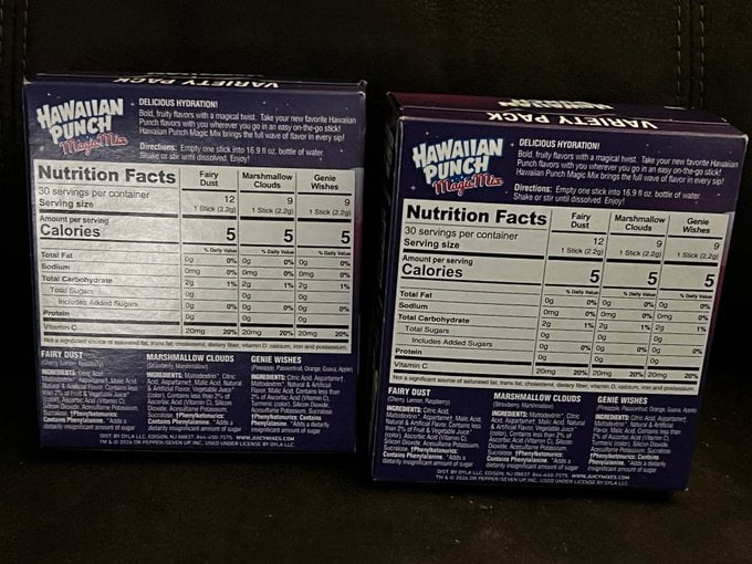Hawaiian Punch Magic Powder Drink Mix Variety Pack, Fairy Dust, Marshmallow Clouds & Genie Wishes, 30 Sticks