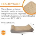 thumbnail image 3 of K&H Pet Products EZ Mount Window Cat Scratcher Kitty Sill Complete Kitty Sill Cardboard 11 X 20 Inches, 3 of 9