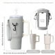 thumbnail image 3 of Sueño Apellido Stanley Bolsa de botella de agua Aganmi con bolsillo para teléfono cabe 40 Oz vaso moderno, titular de la botella de agua inicial de brillo con correa ajustable para el hombro, 3 of 3