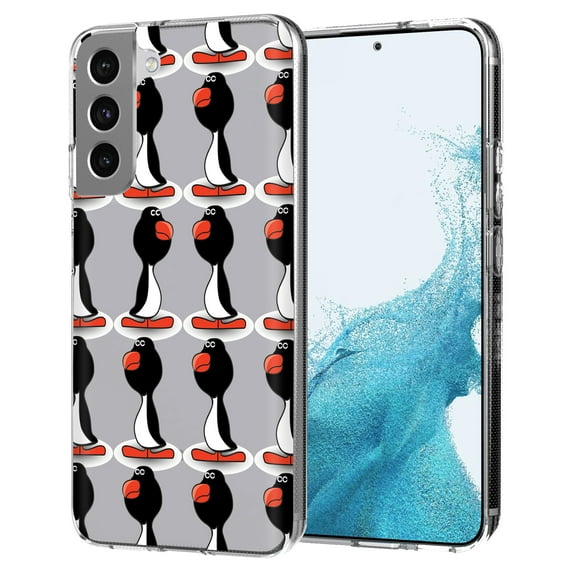 TalkingCase Slim Case Cover Compatible for Samsung Galaxy S22 Plus+ 5G, Penguin One Print, Lightweight,Flexible,Soft, USA
