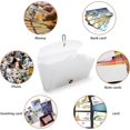 thumbnail image 4 of 13 Pockets Accordion File Folder Office,Home or School Receipt Organiser File Pockets Folder Mini Expanding File Bills Document - Size (White), 4 of 5