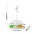 thumbnail image 3 of Interactive Tumbler Cat Toy Ball with Treat Dispenser, Feather & Bell - Self-Righting Puzzle Feeder for Mental Stimulation and Play, 3 of 6