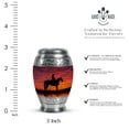 thumbnail image 2 of SUBSH Cowboy Urn - Keepsake Urn - Cremation Urns for Human Ashes Adult Male - Urns for Ashes Adult Male - Ashes Urn Adult - (3 inch Pack of 4), 2 of 2