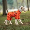 thumbnail image 6 of HQREA Adjustable Dog Raincoat & Harness Reflective Puppy Jacket with and Elastic Cuffs, 6 of 6