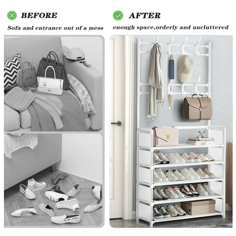 Over the door shoe and coat rack hotsell