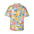 thumbnail image 3 of Bixox Men's Hawaiian Shirts Men's Watercolor Wildflowers Print Short-Sleeve Shirt-Small, 3 of 8