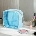 thumbnail image 5 of Unique Bargains 1 Pc Women Waterproof Makeup Bag for Business Travel Vacation Gym Nylon Blue, 5 of 6