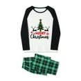 thumbnail image 3 of DuAnyozu Matching Family Pajamas Sets Long Sleeve Christmas Reindeer Plaid Pjs Striped Women Holiday Sleepwear Homewear, 3 of 9