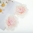 thumbnail image 5 of Unique Bargains 2 Pcs Hair Clip Grace Artificial Flower Peony Duckbill Clip White Gradient, 5 of 5