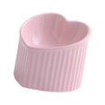 thumbnail image 5 of Ceramic Tilted Elevated Cat Bowl Heart Shape Porcelain Easily Wash Food, 5 of 8