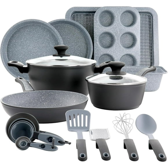 Juego de utensilios de cocina y HORNEADO OSTER 23 piezas antiadherentes