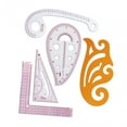 thumbnail image 2 of Sew French Curve Ruler Set Metric Rulers Set Measuring Tools Bendable Clothing Pattern Making Ruler for Designers 5 Pieces, 2 of 8