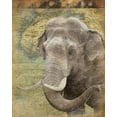 thumbnail image 2 of Grey, Jace 26x31 Gold Ornate Wood Framed with Double Matting Museum Art Print Titled - Elephant 2, 2 of 4