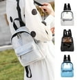 thumbnail image 1 of Limited Stock Alert,Large Capacity Transparent Backpack, PVC Storage Bag, Waterproof Durable, Laptop Safe Design, For Students Travel, Secure Organizational Storage, Everyday Commuter Gear, $BS$3, 1 of 8
