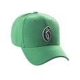 thumbnail image 1 of Daxton Structured Baseball Hat Cap Old English A to Z Letter Number Initial-Kelly, Number 6, 1 of 4