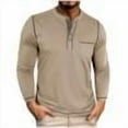 thumbnail image 1 of Chbgutlmr Shirts for Men Button Long Sleeve Slim Fitting Comfy Fall Casual Work Office Shirts Tops Pockets, 1 of 8