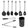 thumbnail image 1 of Juego de utensilios de cocina Vhermosa 9 piezas silicona antiadherente acero inoxidable, 1 of 8