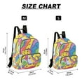 thumbnail image 2 of FORMRS Mini Backpack Purse for Women Travel Daypack Casual Shoulder Bag, Vibrant Dinosaur, 2 of 7